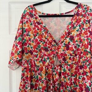 2XL Floral Summer Dress